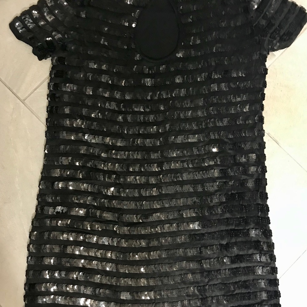 French Connection black sequin dress